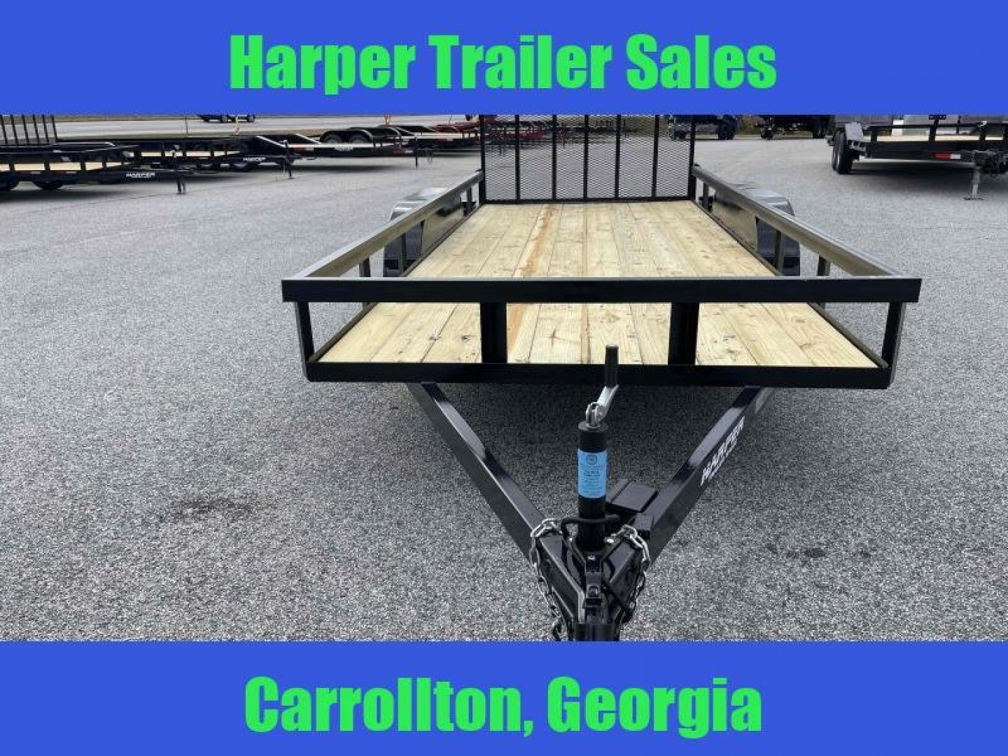 New 2024 7X16 TANDEM AXLE UTILITY TRAILER WITH BRAKES