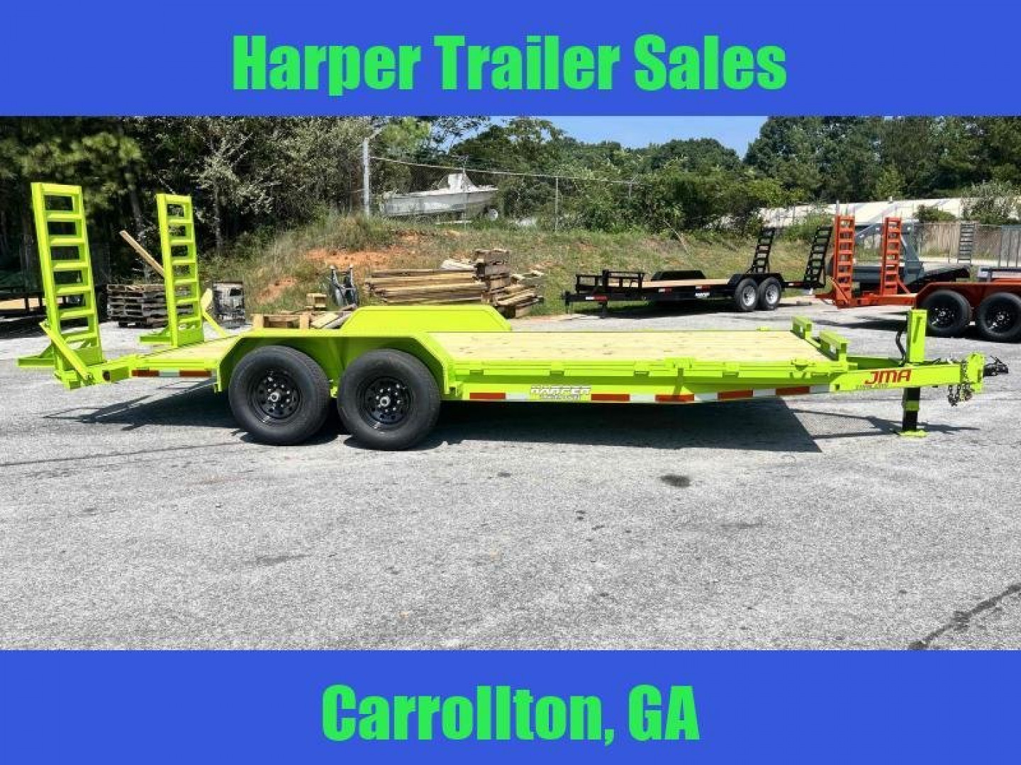 New 2024 82X20 14K EQUIPMENT HAULER WITH CHAIN MESH BOX AND RUB RAIL