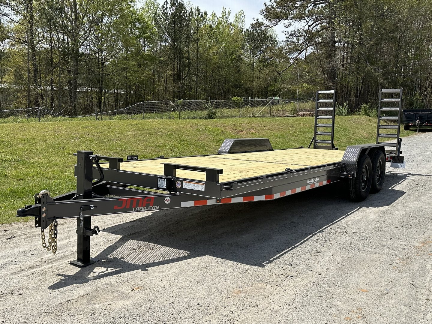 New 2024 82X24 14K EQUIPMENT HAULER WITH MESH CHAIN BOX AND RUB RAIL