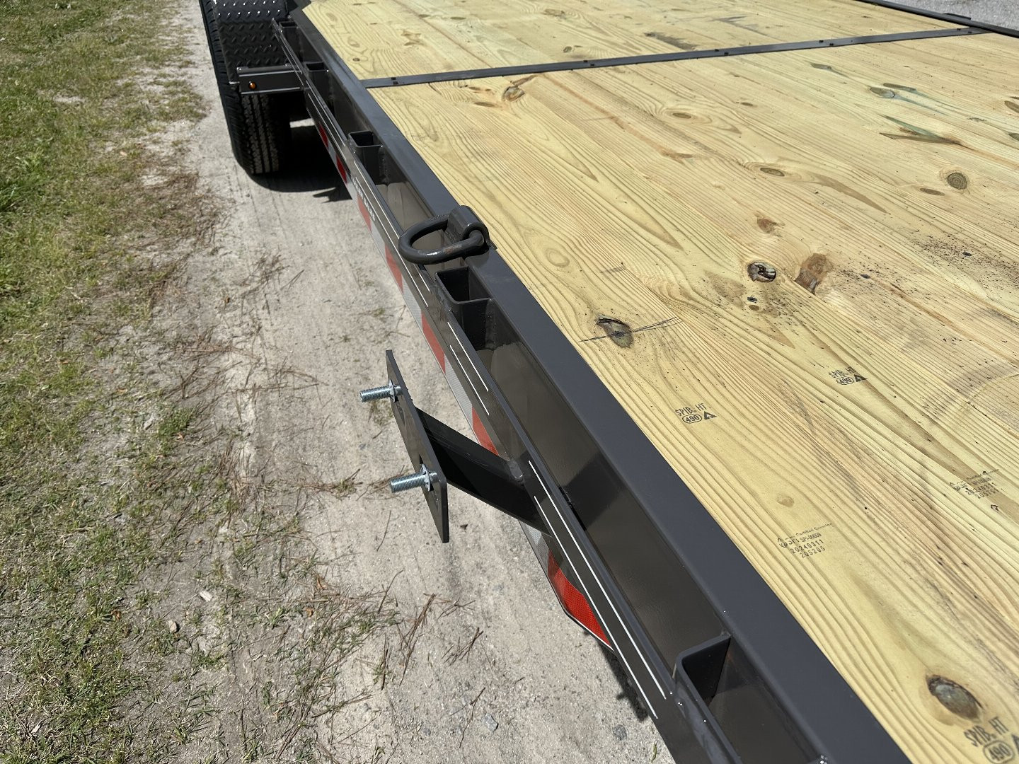 New 2024 82X24 14K EQUIPMENT HAULER WITH MESH CHAIN BOX AND RUB RAIL
