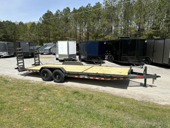 New 2024 82X24 14K EQUIPMENT HAULER WITH MESH CHAIN BOX AND RUB RAIL