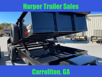 New 2024 TUFFDUMP 14K 7X16 DUMP TRAILER 2' WALLS