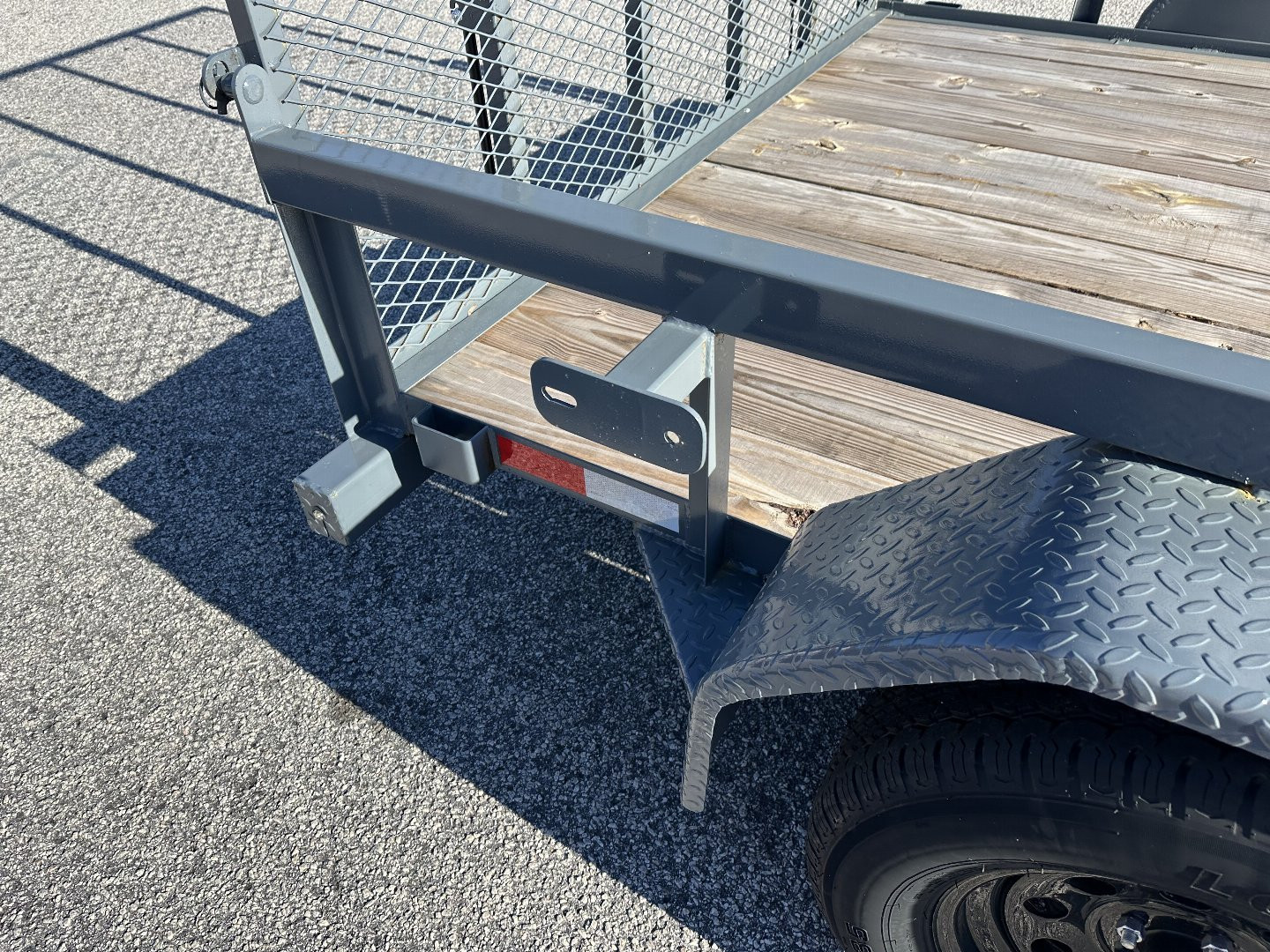 New 2024 GPS 7X14 TANDEM AXLE ATV TRAILER  W/REMOVABLE RAMP RAILS & SET BACK JACK