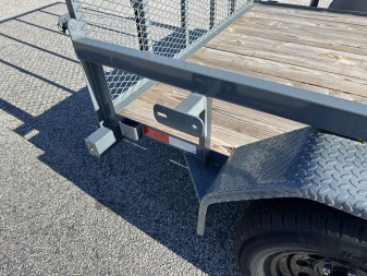 New 2024 GPS 7X14 TANDEM AXLE ATV TRAILER  W/REMOVABLE RAMP RAILS & SET BACK JACK