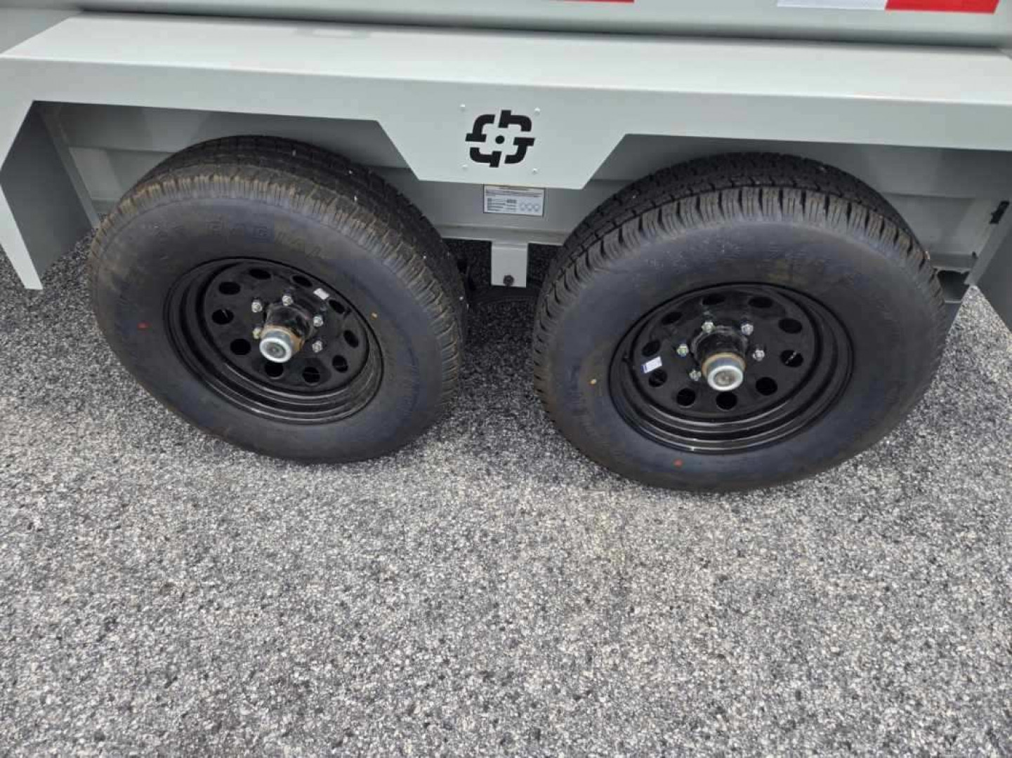 New 2024 BUCKSHOT 5X10 DUMP TRAILER 18" WALLS WITH SPARE TIRE