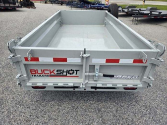 New 2024 BUCKSHOT 5X10 DUMP TRAILER 18" WALLS WITH SPARE TIRE