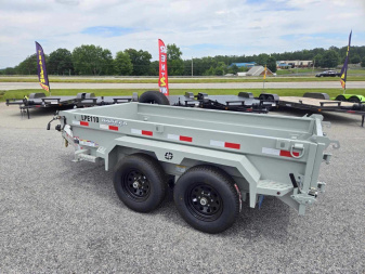 New 2024 BUCKSHOT 5X10 DUMP TRAILER 18" WALLS WITH SPARE TIRE