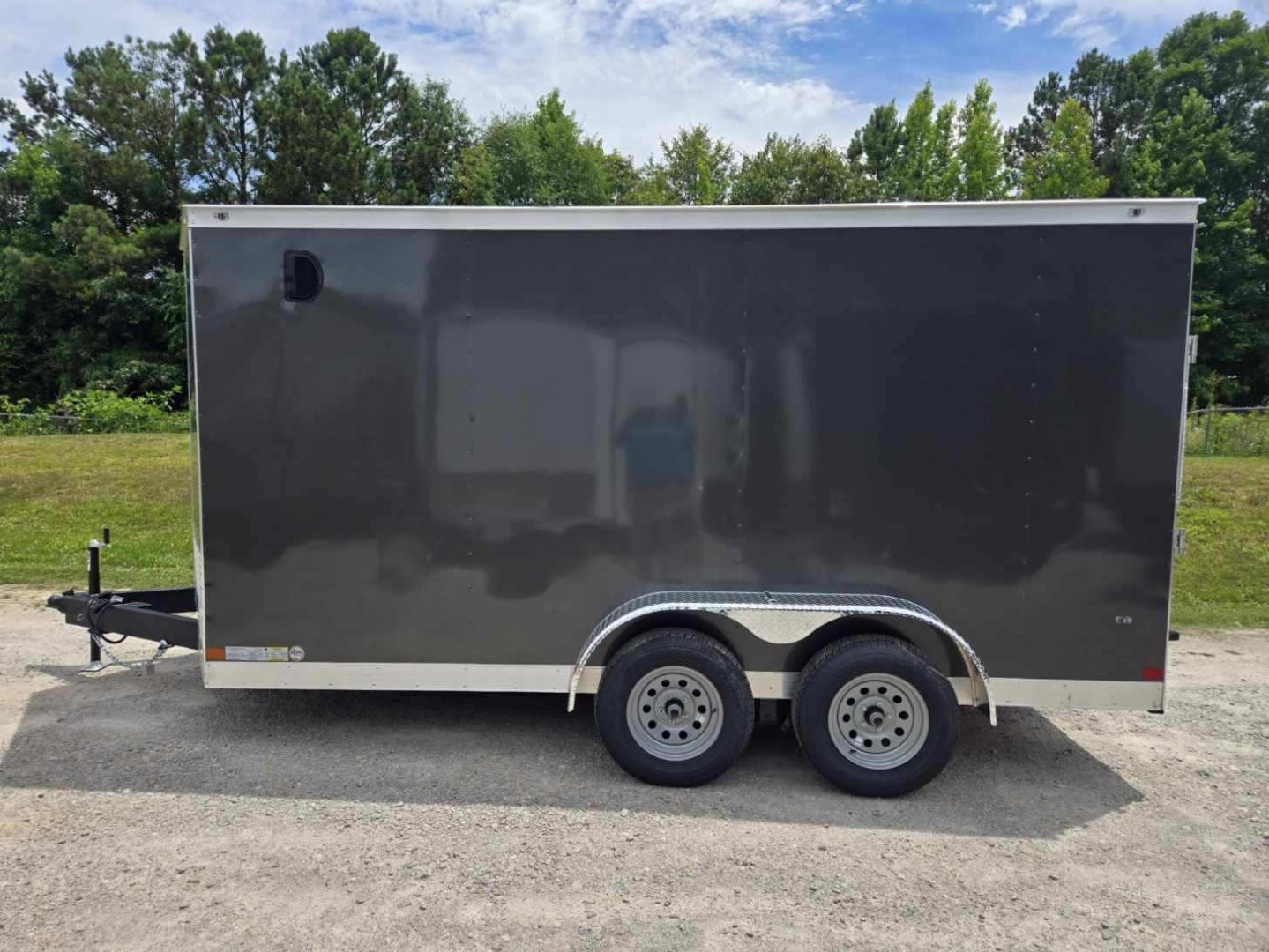 New 2024 COVERED WAGON 7X14 TANDEM AXLE ENCLOSED TRAILER