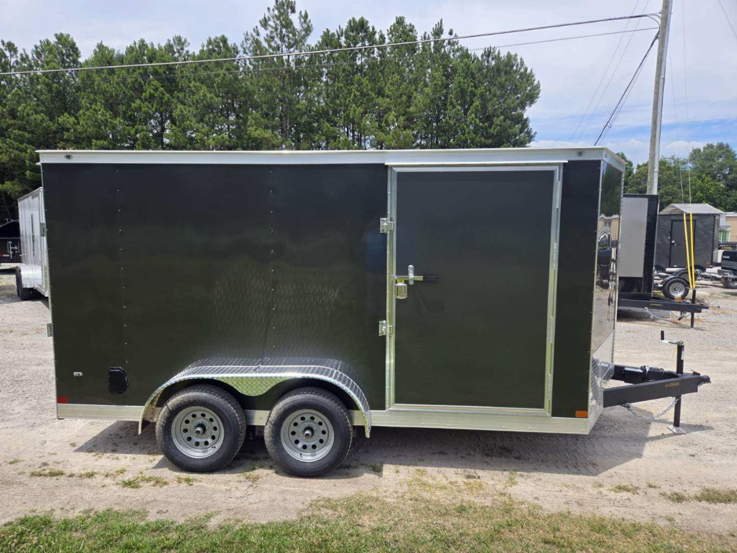 New 2024 COVERED WAGON 7X14 TANDEM AXLE ENCLOSED TRAILER