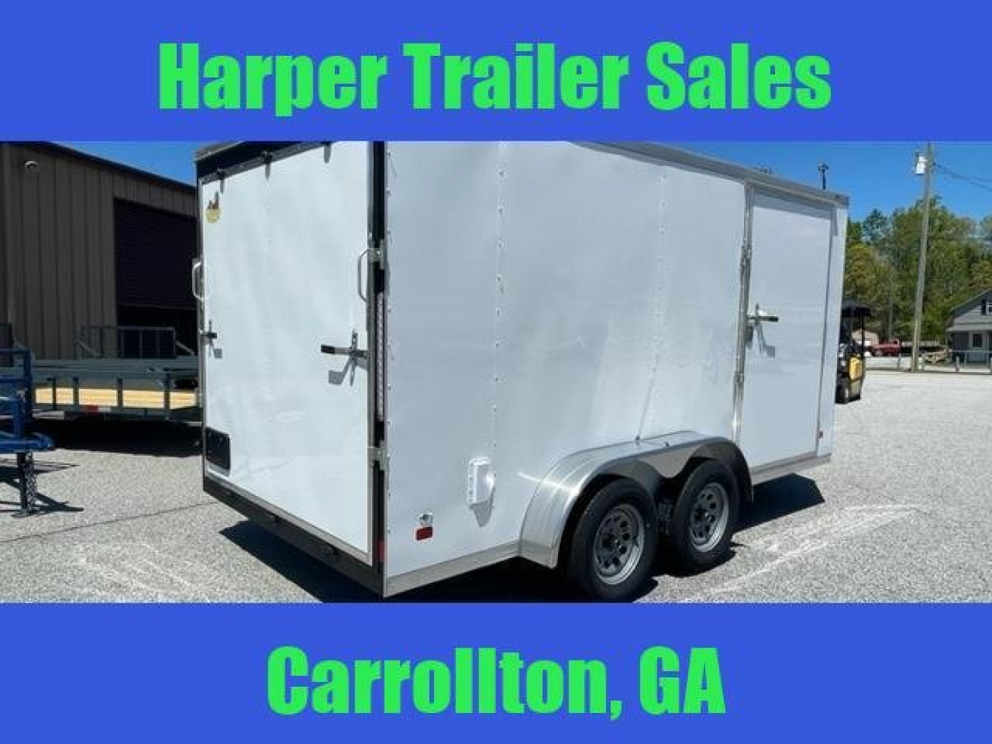 New 2024 COVERED WAGON 7X14 TANDEM AXLE ENCLOSED TRAILER