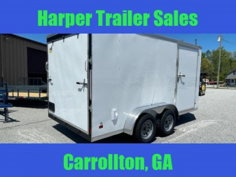 New 2024 COVERED WAGON 7X14 TANDEM AXLE ENCLOSED TRAILER