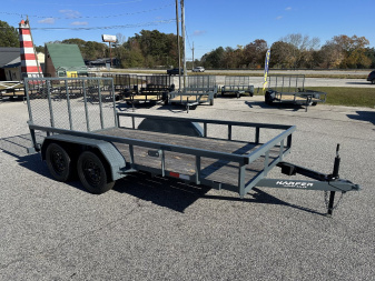 New 2024 GPS 7X14 TANDEM AXLE UTILITY TRAILER