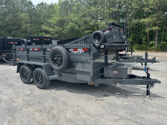 New 2024 COVERED WAGON 7K 6X12 DUMP TRAILER 2' WALLS