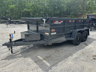 New 2024 COVERED WAGON 7K 6X12 DUMP TRAILER 2' WALLS
