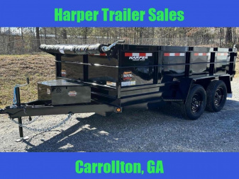 New 2024 PROSPECTOR 7K 6X12 DUMP TRAILER 2' WALLS