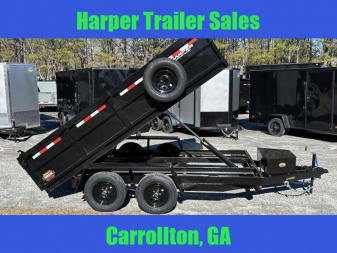 New 2024 PROSPECTOR 7K 6X12 DUMP TRAILER 2' WALLS