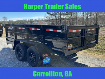 New 2024 PROSPECTOR 7K 6X12 DUMP TRAILER 2' WALLS