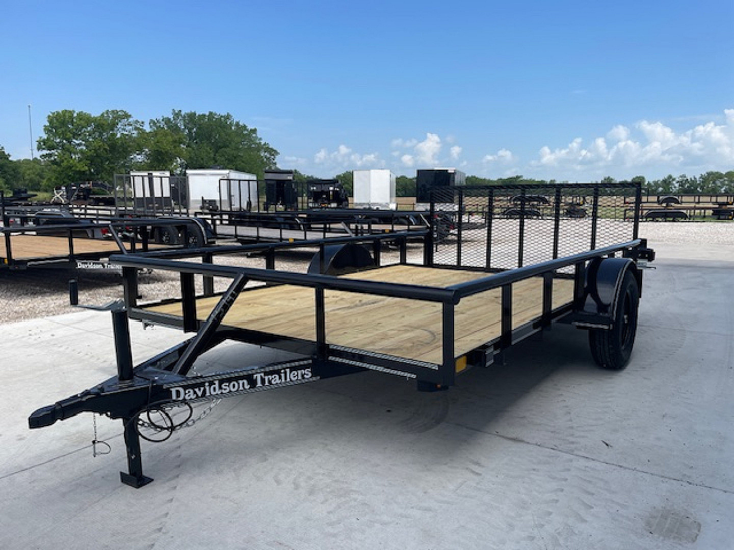 New 2025 Davidson Trailers 2025 DAVIDSON 83X12 SINGLE AXLE PIPE TOP UTILITY W/36"GATE,2' DOVE Utility Trailer
