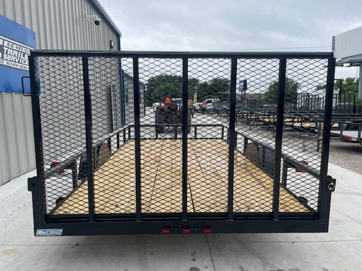 New 2025 DAVIDSON 83X14 (1)SINGLE AXLE PIPE TOP 4' GATE UTILITY