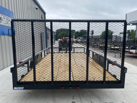 New 2025 DAVIDSON 83X14 (1)SINGLE AXLE PIPE TOP 4' GATE UTILITY