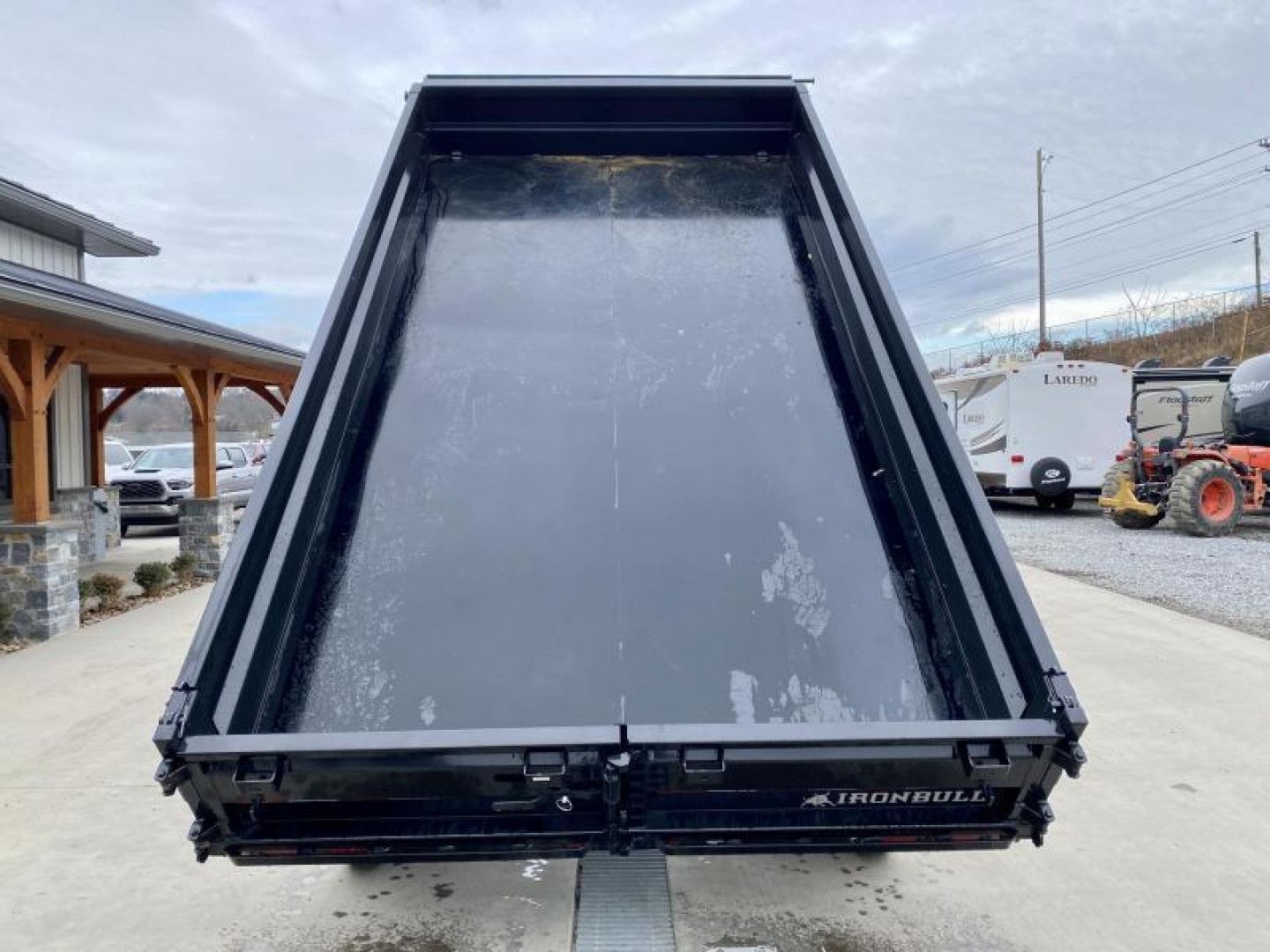 New 2025 Ironbull 8x16' Deckover Dump Trailer 21000# GVW * TRIPLE AXLE * TARP KIT * 10" I-BEAM FRAME * BED RUNNERS * 12K JACK * FOLD DOWN SIDES * OVERSIZE 5x20 SCISSOR * INTGRATED KEYWAY/10GA WALLS * IRONCLAD WARRANTY