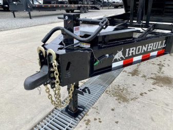 New 2025 Ironbull 8x16' Deckover Dump Trailer 21000# GVW * TRIPLE AXLE * TARP KIT * 10" I-BEAM FRAME * BED RUNNERS * 12K JACK * FOLD DOWN SIDES * OVERSIZE 5x20 SCISSOR * INTGRATED KEYWAY/10GA WALLS * IRONCLAD WARRANTY