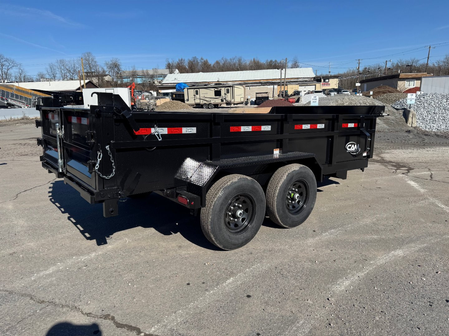 New 2025 Cam Superline 7X16 14K - RAMPS Dump Trailer