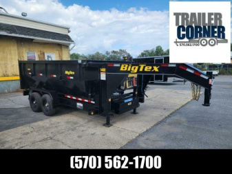 New 2023 Big Tex Trailers 14RB 7X14 GOOSE ROLL OFF Dump Trailer