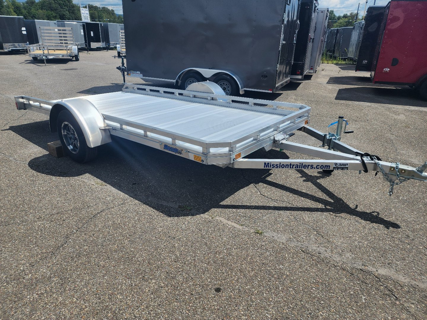 New 2025 Mission 6.5X14 ALUMINUM TILT Utility Trailer