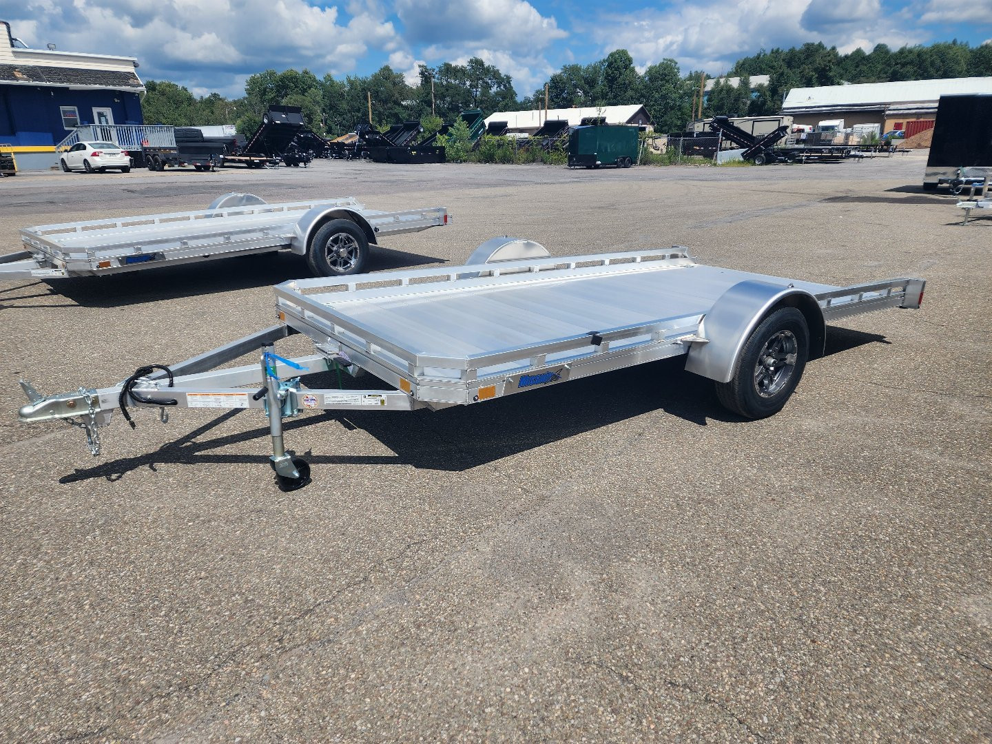 New 2025 Mission 6.5X14 ALUMINUM TILT Utility Trailer