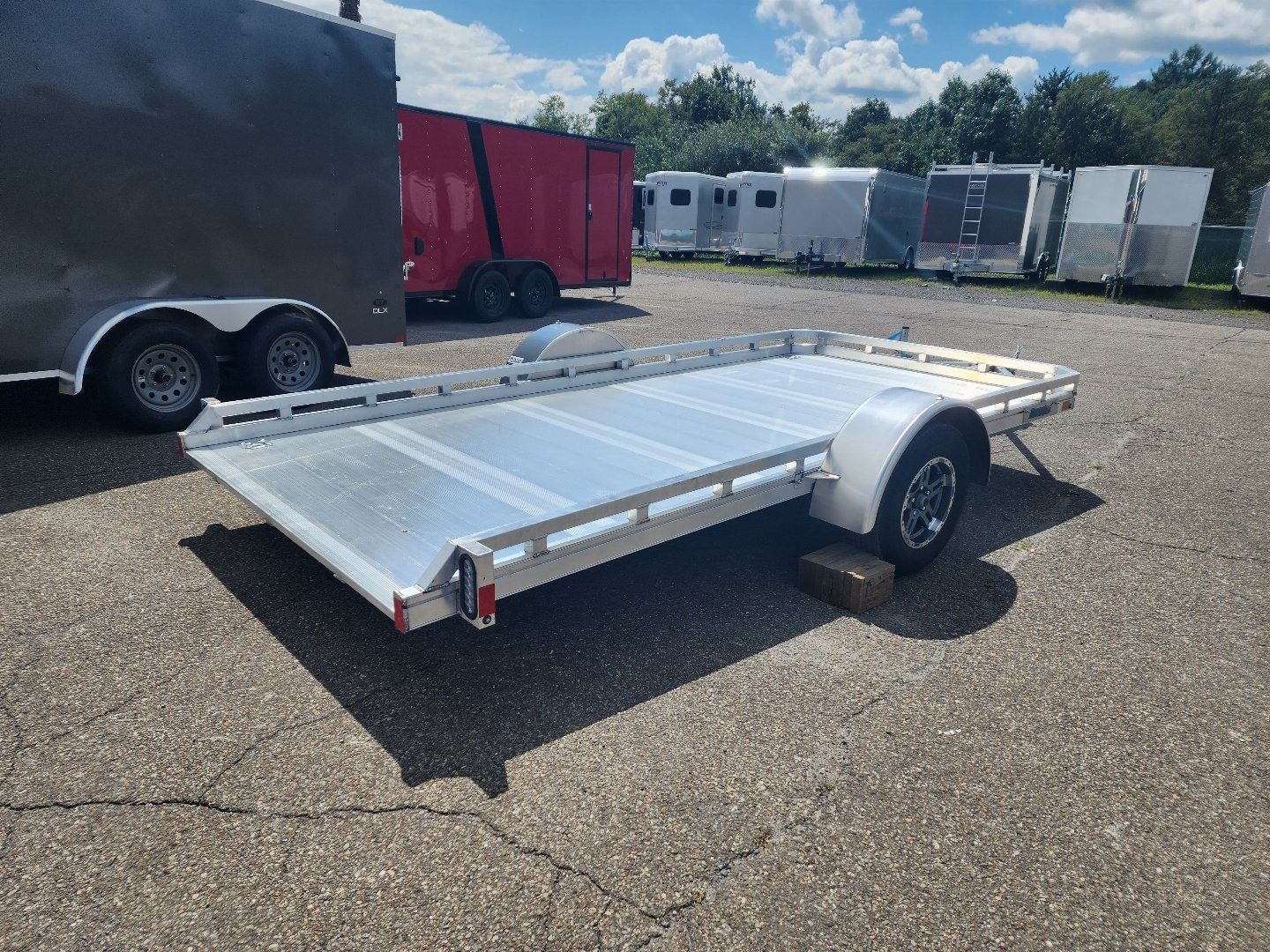 New 2025 Mission 6.5X14 ALUMINUM TILT Utility Trailer