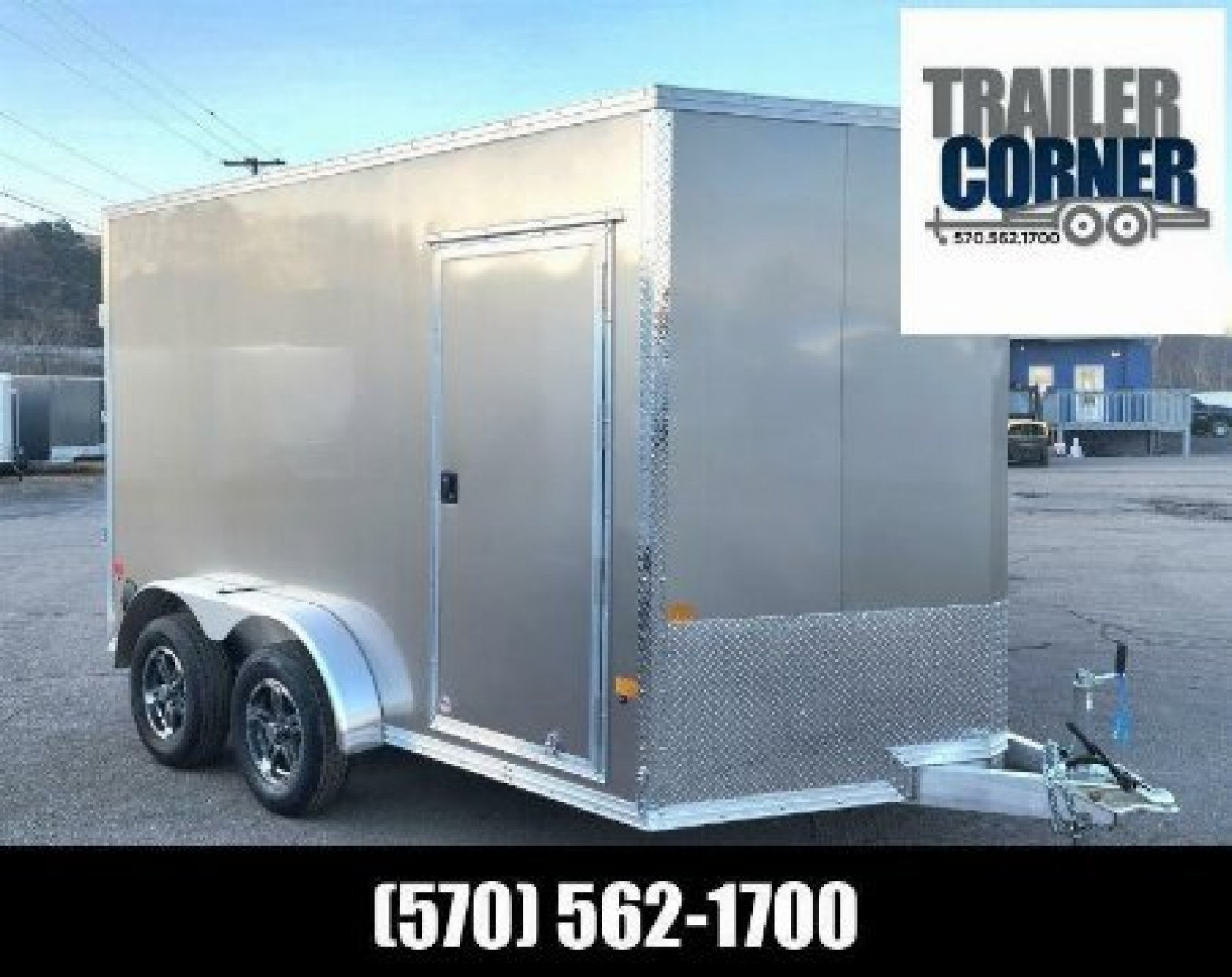 New 2024 Mission EZEC 7.4X12 7K ALUM UTV Cargo / Enclosed Trailer
