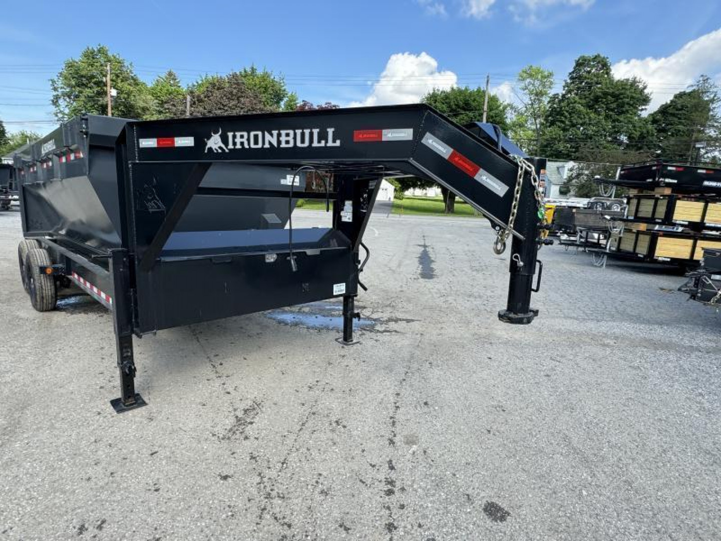 New 2026 Ironbull 7x16' Rolloff Dump Trailer Combo 14000# GVW * INCLUDES (3) 16' BINS 4' SIDES (16 YARDS) * DUAL BATTERIES * DUAL TOOLBOXES * 5x20 SCISSOR HOIST * DUAL 12K JACKS * 10" I-BEAM FRAME * 22K WINCH WITH ROLLER