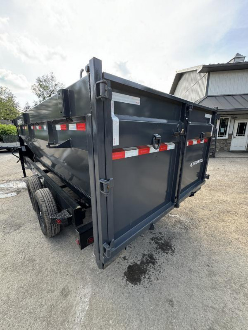 New 2026 Ironbull 7x16' Rolloff Dump Trailer Combo 14000# GVW * INCLUDES (3) 16' BINS 4' SIDES (16 YARDS) * DUAL BATTERIES * DUAL TOOLBOXES * 5x20 SCISSOR HOIST * DUAL 12K JACKS * 10" I-BEAM FRAME * 22K WINCH WITH ROLLER