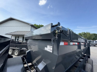 New 2026 Ironbull 7x16' Rolloff Dump Trailer Combo 14000# GVW * INCLUDES (3) 16' BINS 4' SIDES (16 YARDS) * DUAL BATTERIES * DUAL TOOLBOXES * 5x20 SCISSOR HOIST * DUAL 12K JACKS * 10" I-BEAM FRAME * 22K WINCH WITH ROLLER