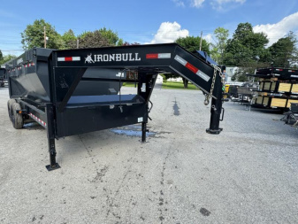 New 2026 Ironbull 7x16' Rolloff Dump Trailer Combo 14000# GVW * INCLUDES (3) 16' BINS 4' SIDES (16 YARDS) * DUAL BATTERIES * DUAL TOOLBOXES * 5x20 SCISSOR HOIST * DUAL 12K JACKS * 10" I-BEAM FRAME * 22K WINCH WITH ROLLER