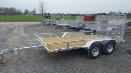 New 2025 K-Trail 6 x 10 Tandem Axle Galvanized Side by Side Utility Trailer