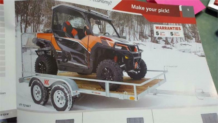 New 2025 K-Trail 6 x 10 Tandem Axle Galvanized Side by Side Utility Trailer