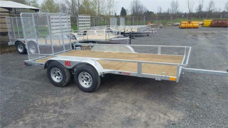 New 2025 K-Trail 6 x 10 Tandem Axle Galvanized Side by Side Utility Trailer