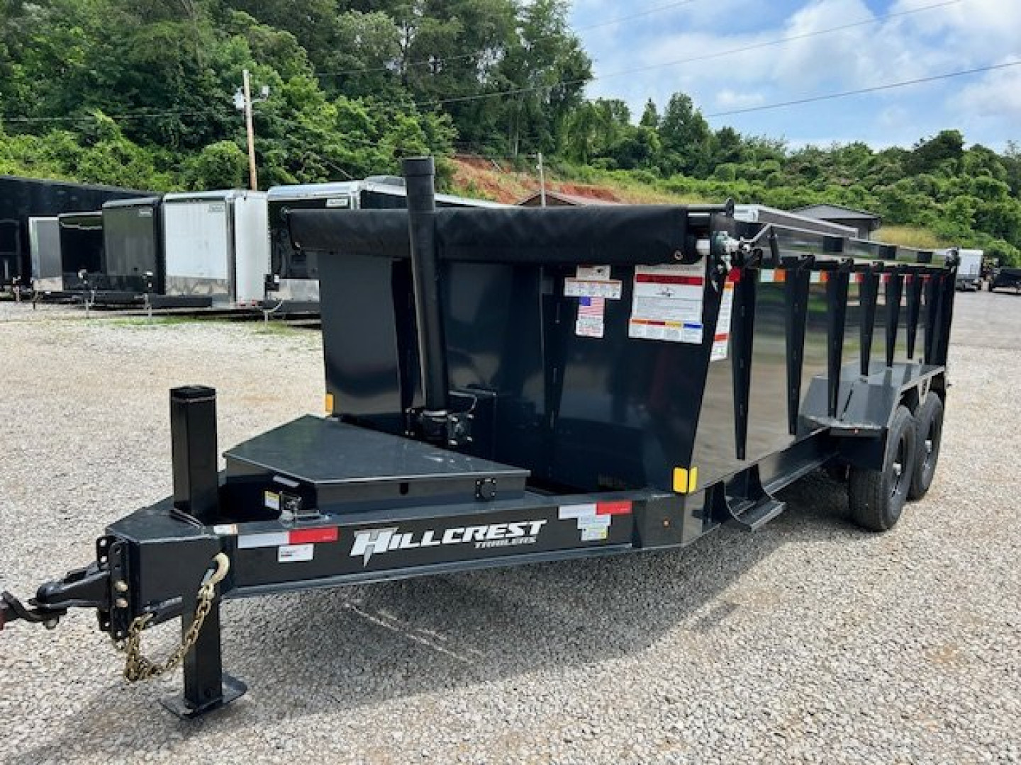 New 2025 Hillcrest Trailers 7x16 14k 40" sides Dump Trailer