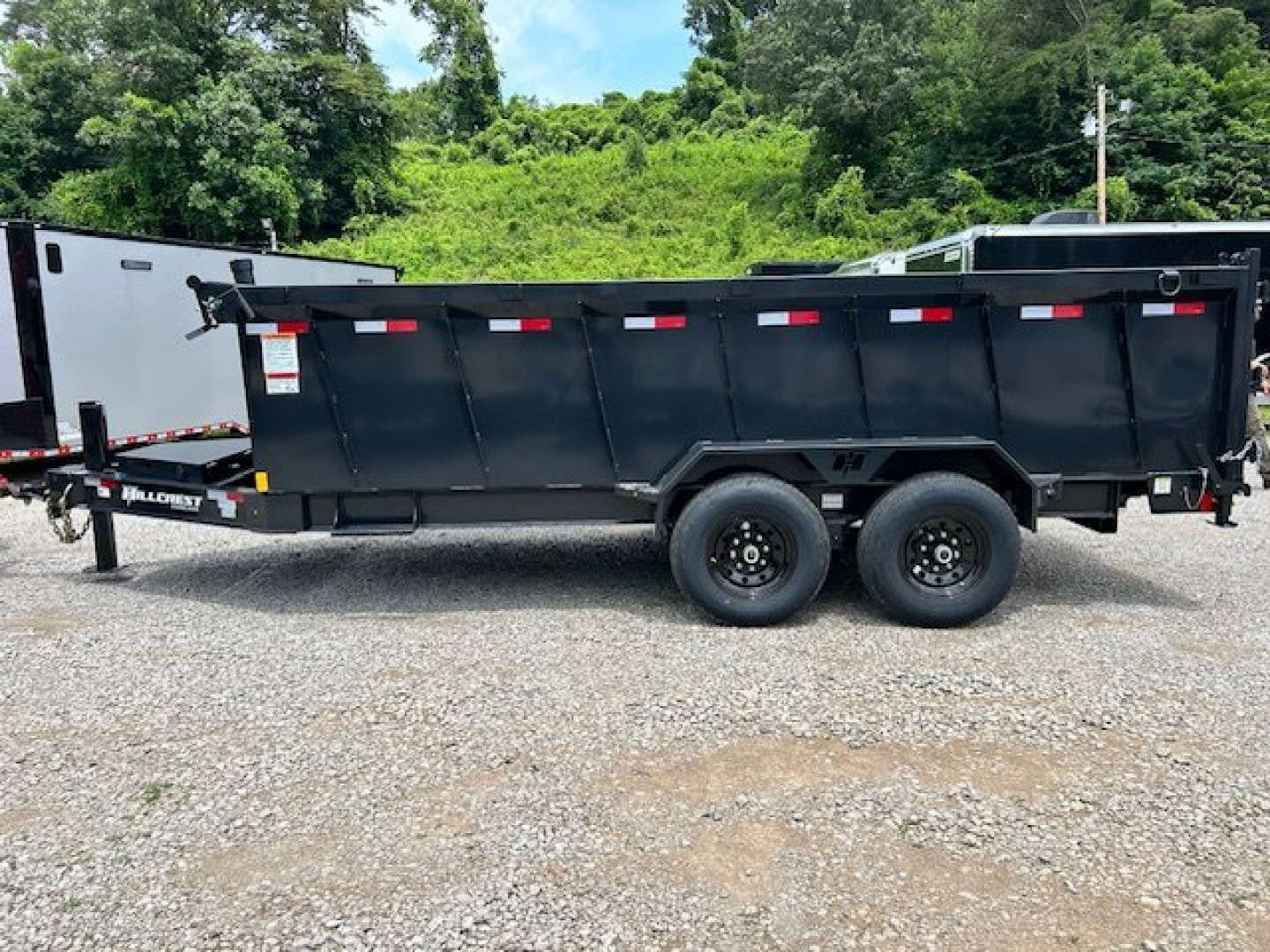 New 2025 Hillcrest Trailers 7x16 14k 40" sides Dump Trailer