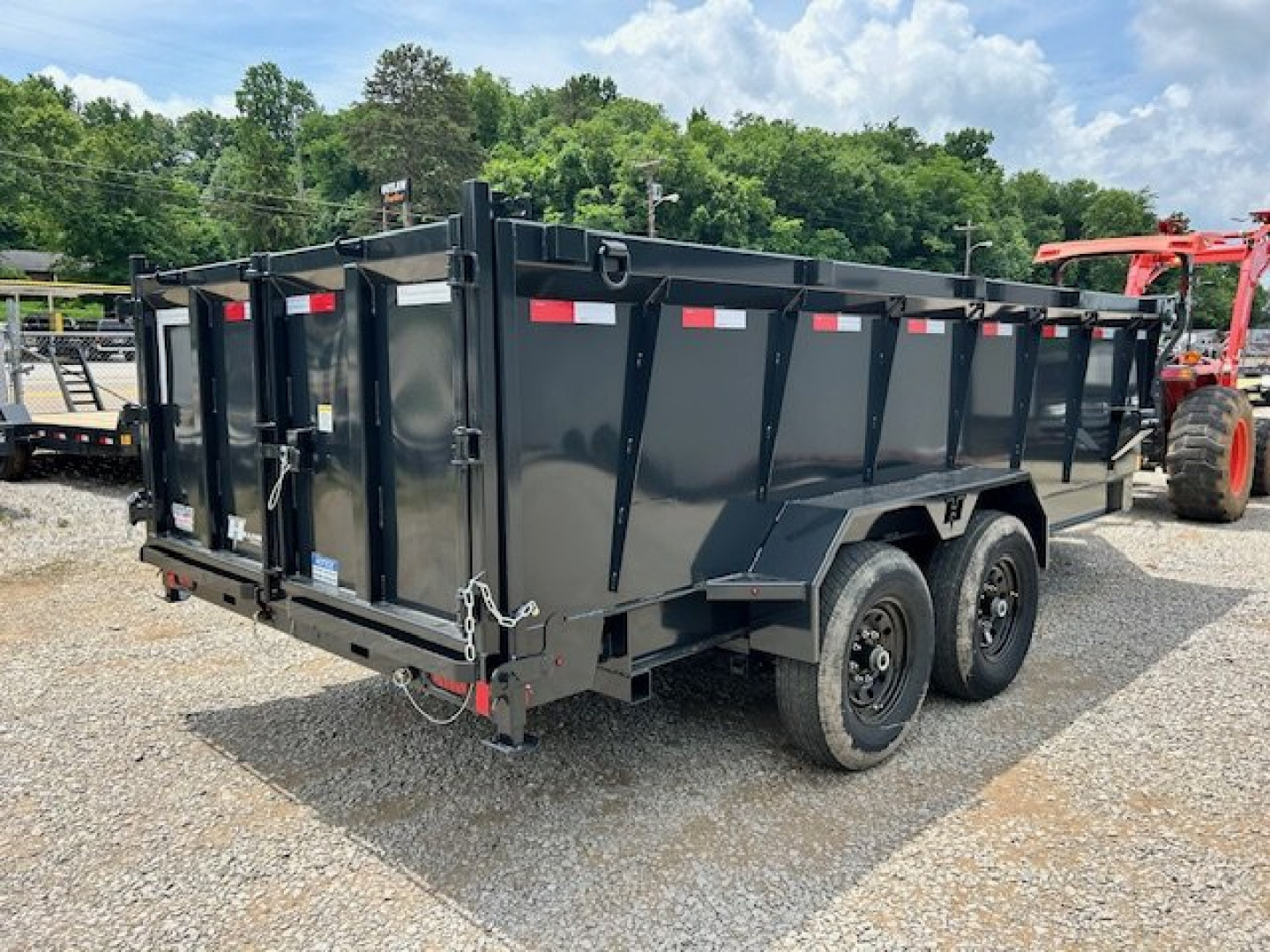 New 2025 Hillcrest Trailers 7x16 14k 40" sides Dump Trailer