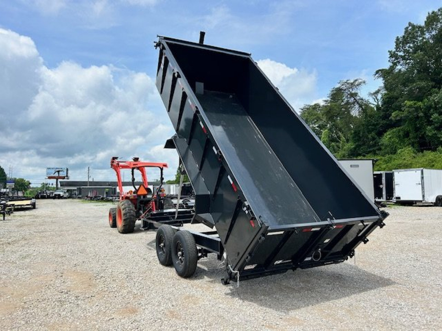 New 2025 Hillcrest Trailers 7x16 14k 40" sides Dump Trailer