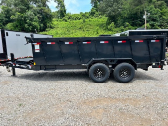 New 2025 Hillcrest Trailers 7x16 14k 40" sides Dump Trailer