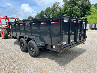 New 2025 Hillcrest Trailers 7x16 14k 40" sides Dump Trailer