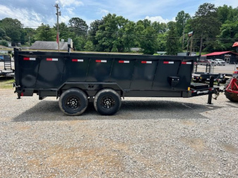 New 2025 Hillcrest Trailers 7x16 14k 40" sides Dump Trailer