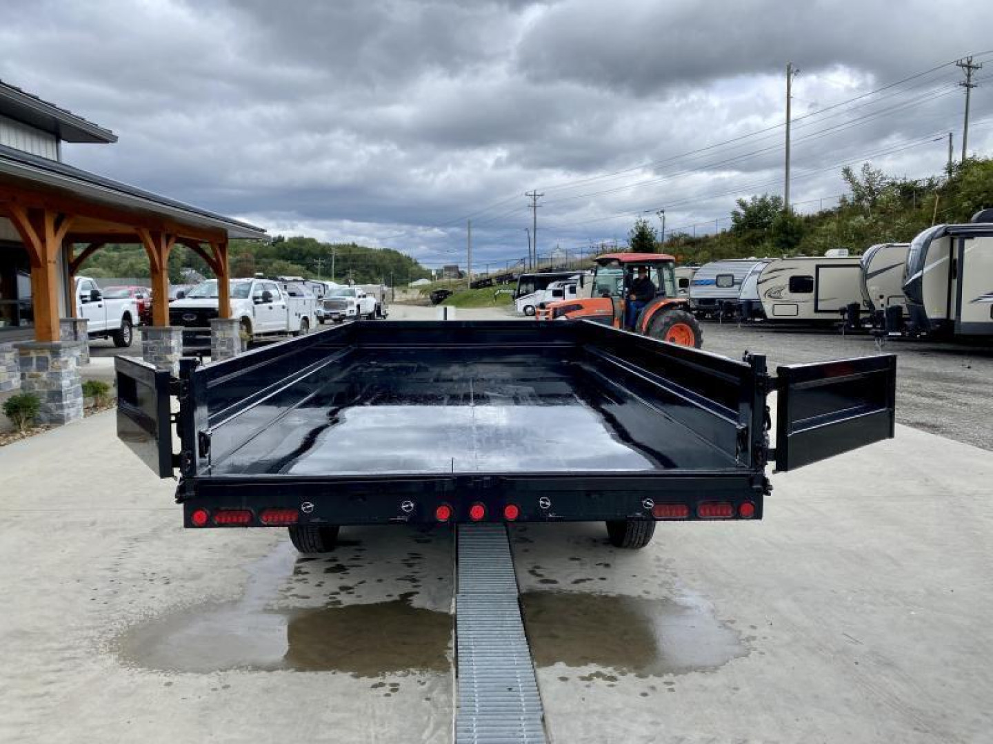 New 2025 Ironbull 8x16' Deckover Dump Trailer 14000# GVW * TARP KIT * 10" I-BEAM FRAME * BED RUNNERS * 12K JACK * FOLD DOWN SIDES * OVERSIZE 5x20 SCISSOR * INTGRATED KEYWAY/10GA WALLS * IRONCLAD WARRANTY
