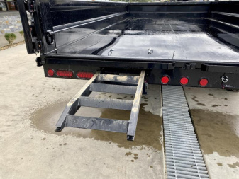 New 2025 Ironbull 8x16' Deckover Dump Trailer 14000# GVW * TARP KIT * 10" I-BEAM FRAME * BED RUNNERS * 12K JACK * FOLD DOWN SIDES * OVERSIZE 5x20 SCISSOR * INTGRATED KEYWAY/10GA WALLS * IRONCLAD WARRANTY