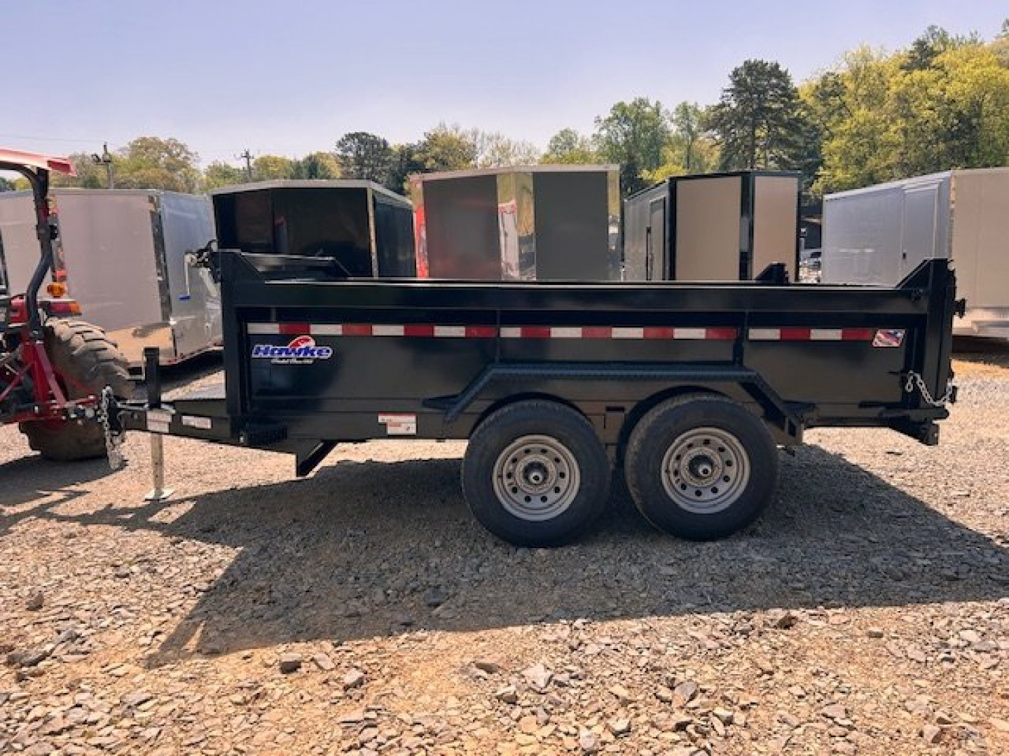 New 2025 Hawke Trailers 7x12 12K Dump Trailer