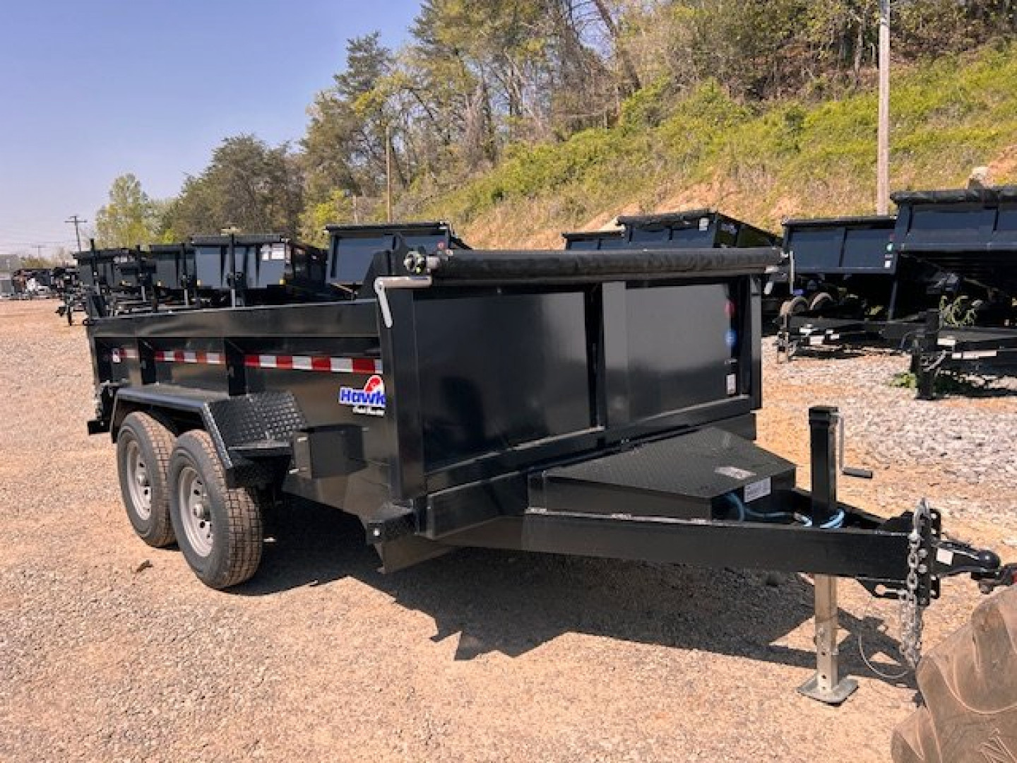 New 2025 Hawke Trailers 7x12 12K Dump Trailer